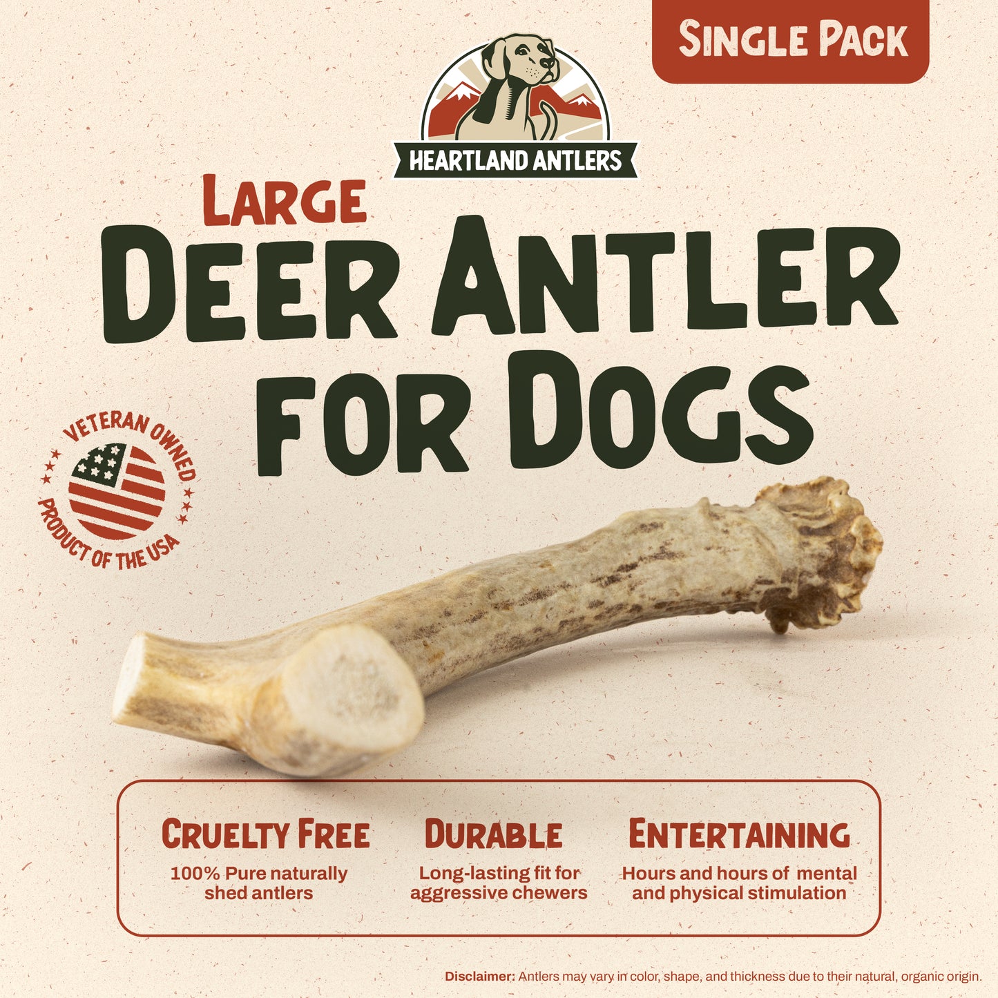 Deer Antler Chew - Large