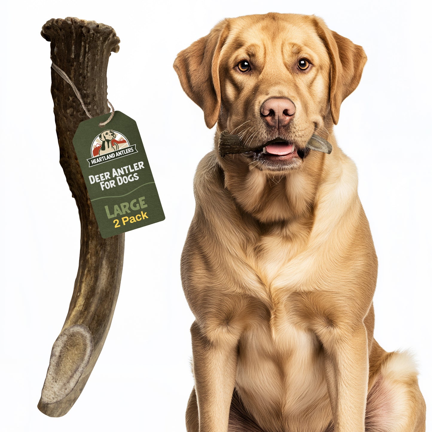 Deer Antler Chew - Large | 2-Pack