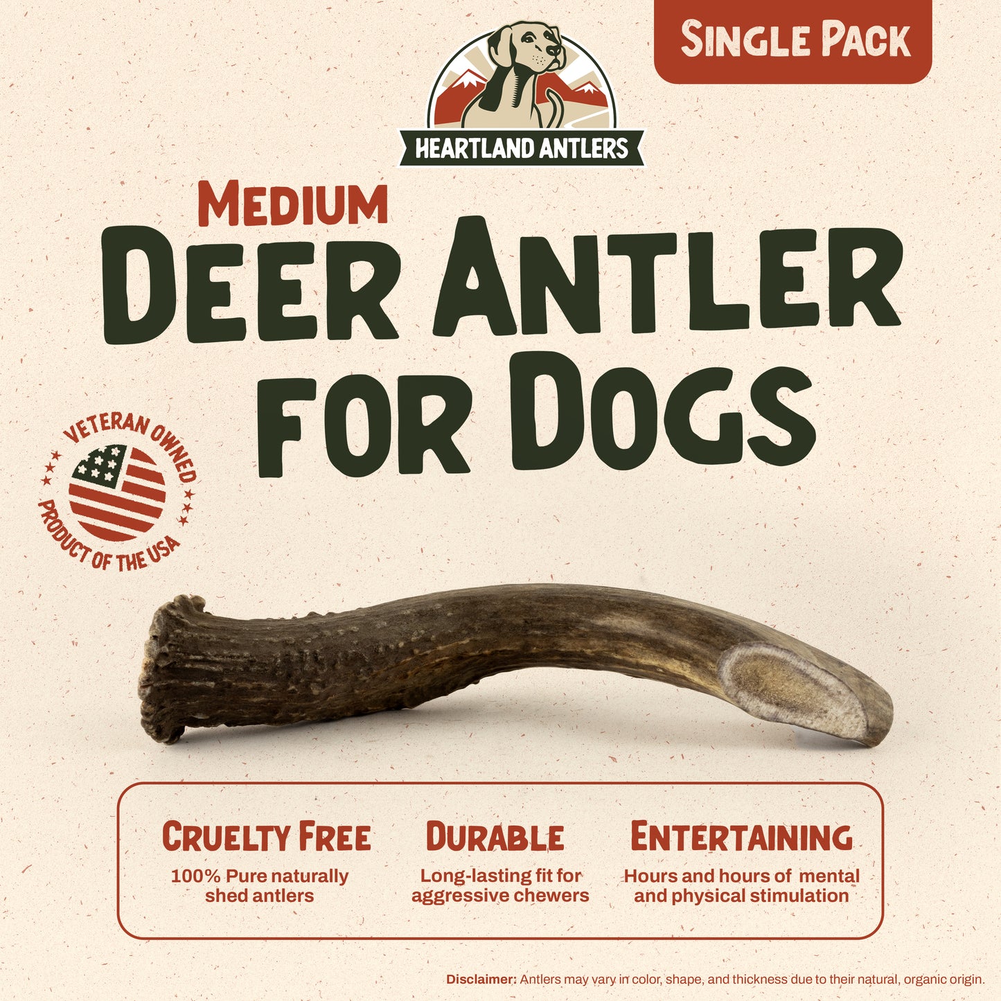 Deer Antler Chew - Medium