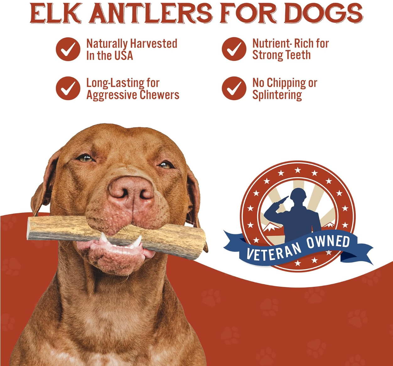 Choosing the right antler chew size