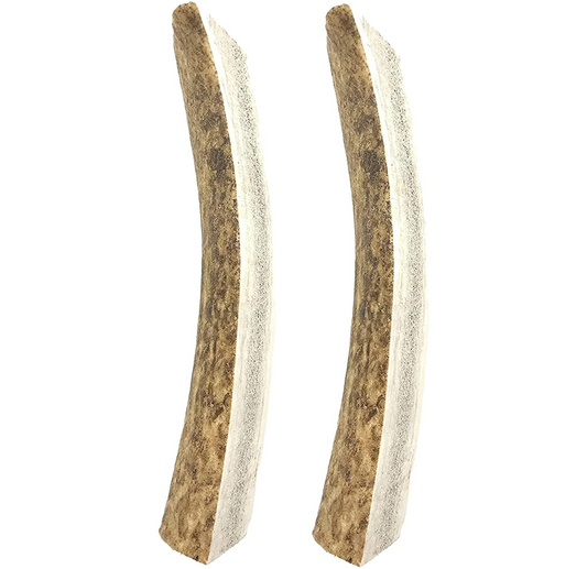 Split elk antler chews