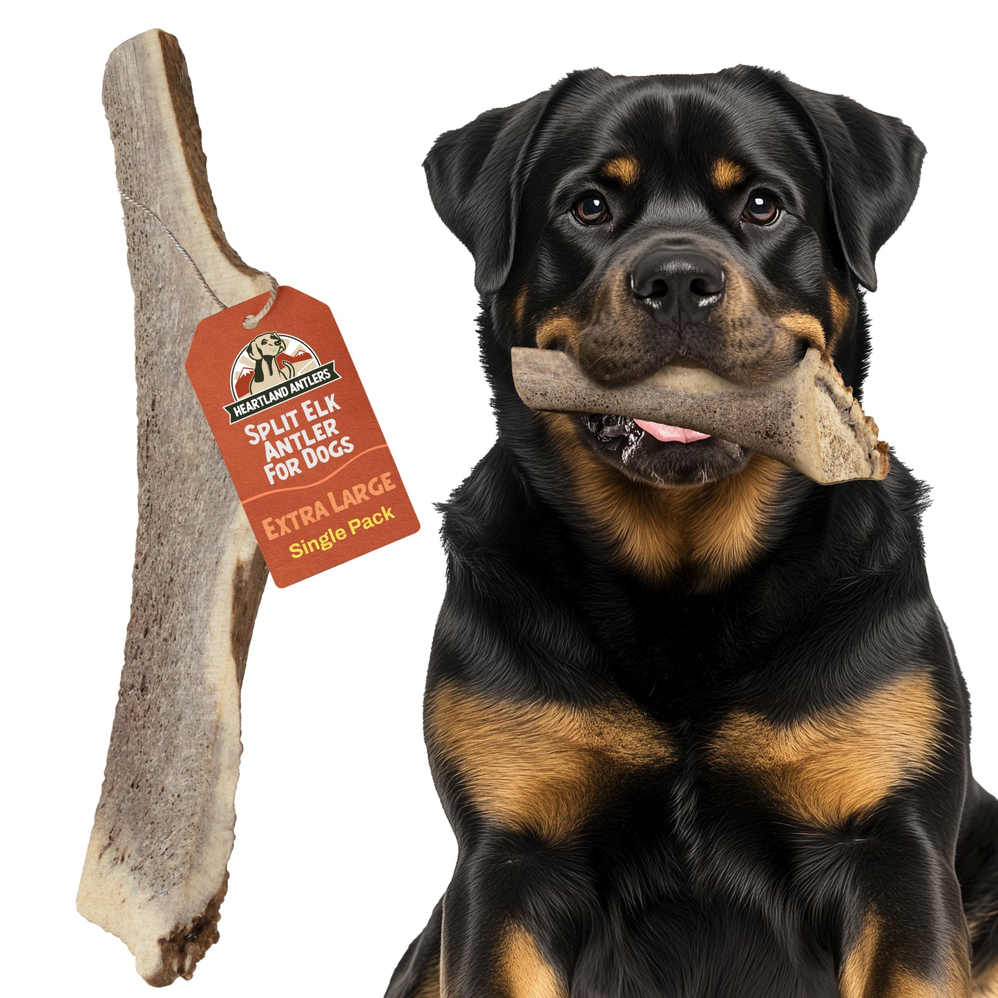 Split Elk Antler Chew - Extra Large (Dogs 65-85 lbs)